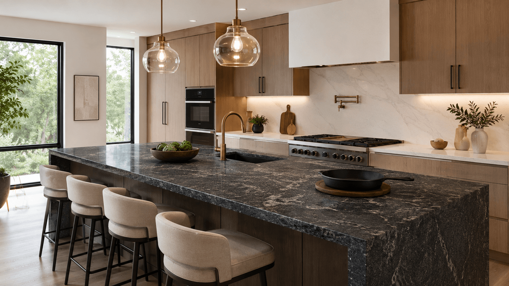 Granite countertop installation